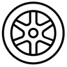 Alloy wheels icon